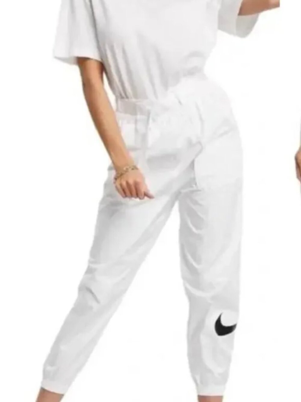 Nike Women's Sportswear (NSW) Swoosh Belted Cuffed Track Pants *MISSING BELT* - Picture 2 of 14